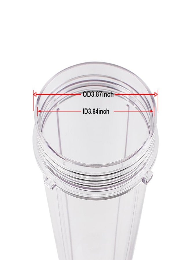 Anbige 2 Packs Replacement Parts Cup with lid, Compatible with Nutri Ninja Blenders BL480 BL482 BL642 NN102 BL682 BL450 BL2013 (2 12oz cup with lid) - Image 3